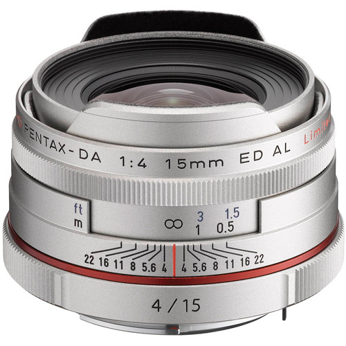 Объектив HD Pentax DA 15 mm f/4 AL Limited Silver