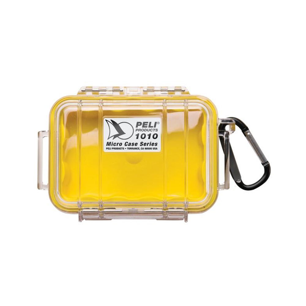 Защитный кейс Peli™ 1010 прозрачный с желтой вставкой