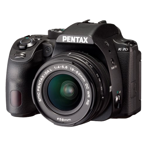 Зеркальный фотоаппарат PENTAX K-70 + объектив DA L 18-50 WR черный