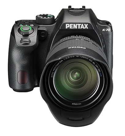 Зеркальный фотоаппарат PENTAX K-70 + объектив DA 18-135WR черный