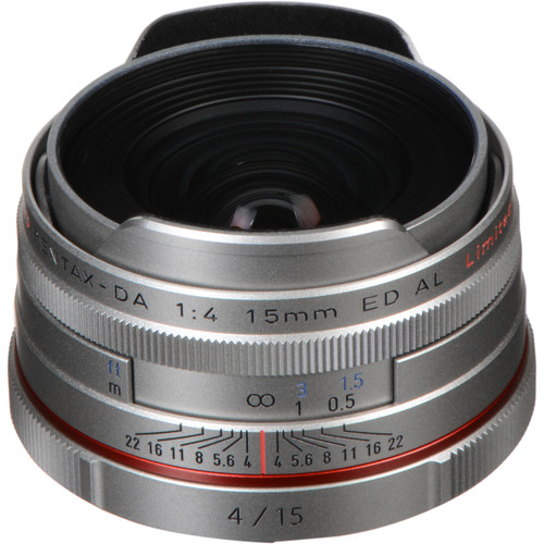 Объектив HD Pentax DA 15 mm f/4 AL Limited Silver