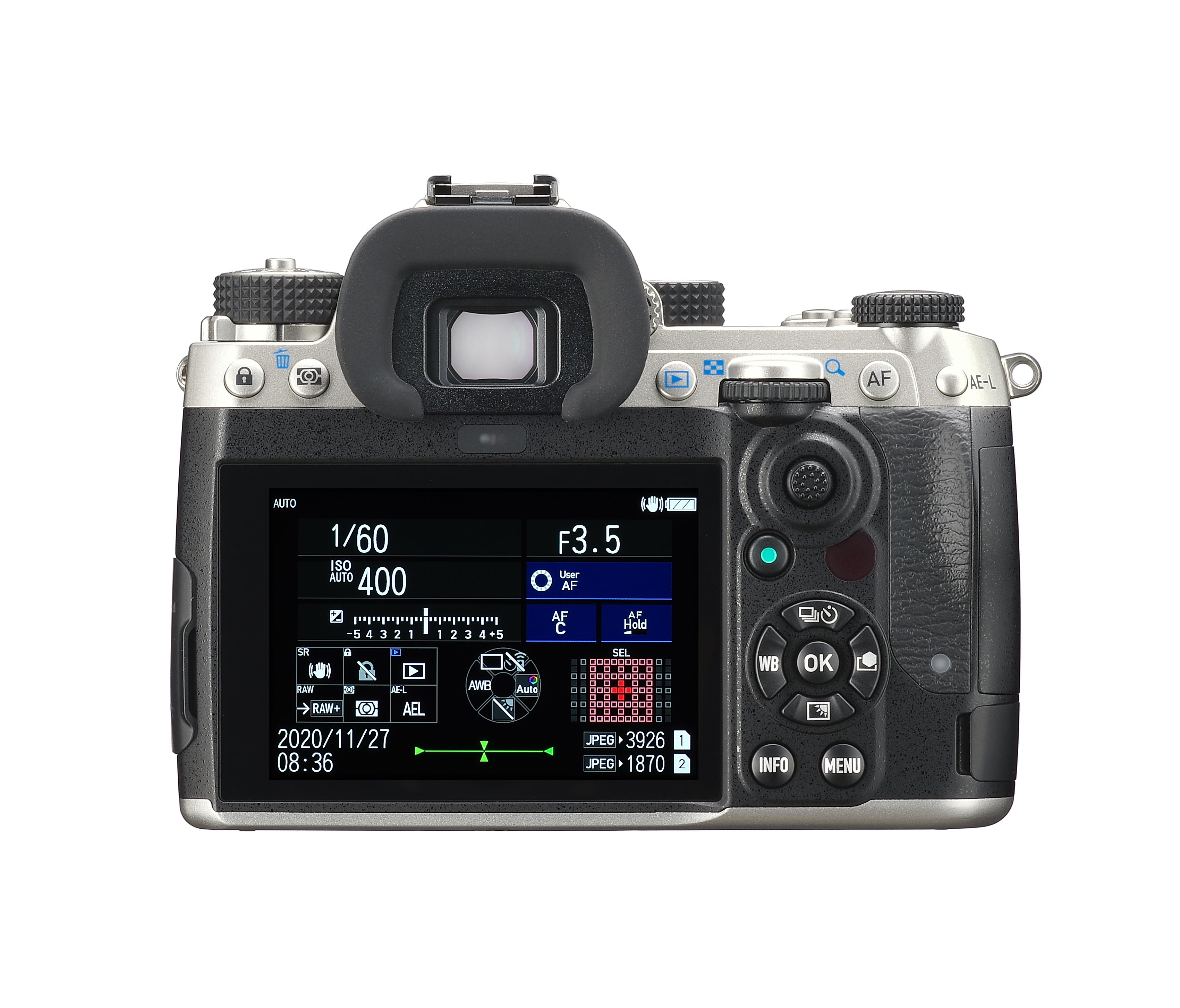 Зеркальная фотокамера PENTAX K-3 Mark III Body, серебристая