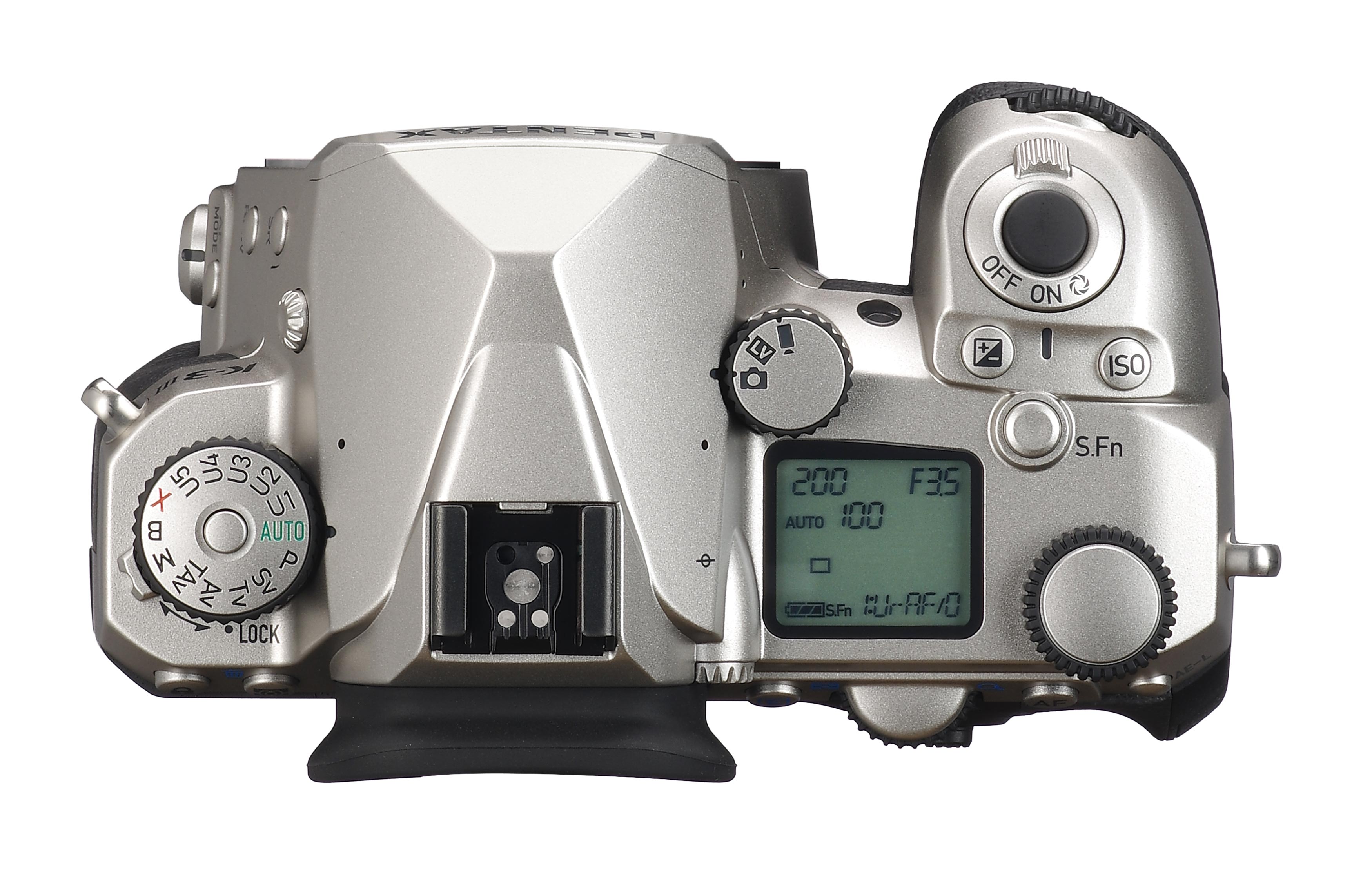 Зеркальная фотокамера PENTAX K-3 Mark III Body, серебристая