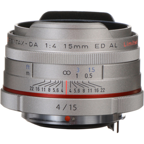 Объектив HD Pentax DA 15 mm f/4 AL Limited Silver